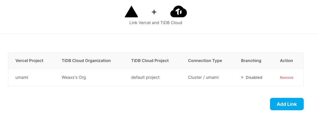 Link Vercel and TiDB Cloud.png