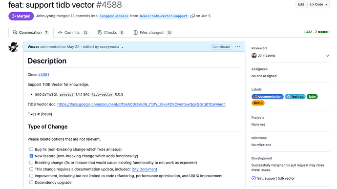 Dify TiDB Vector PR.png